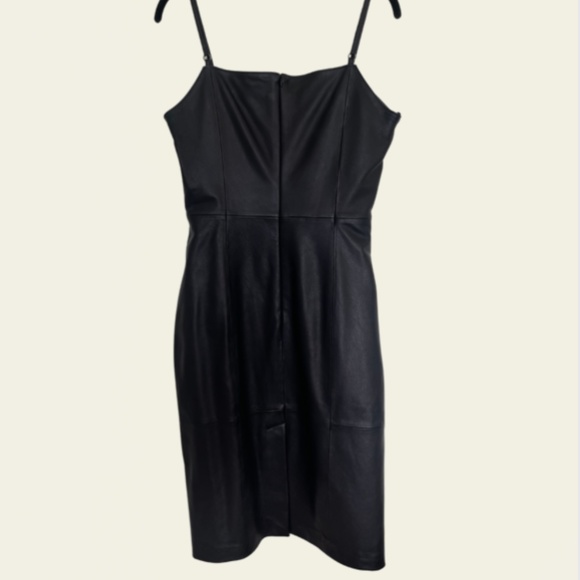 Giani Bini Faux Leather Sheath Dress - Picture 4 of 6